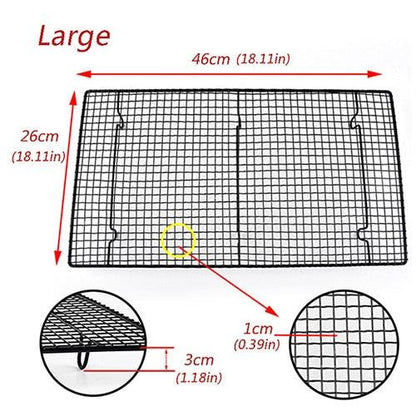 Kitchen baking tools Stainless Steel Cooling Roasting Rack Heavy Duty Thick-Wire Grid for cooking - BAKEWARE : NEW ZEALAND