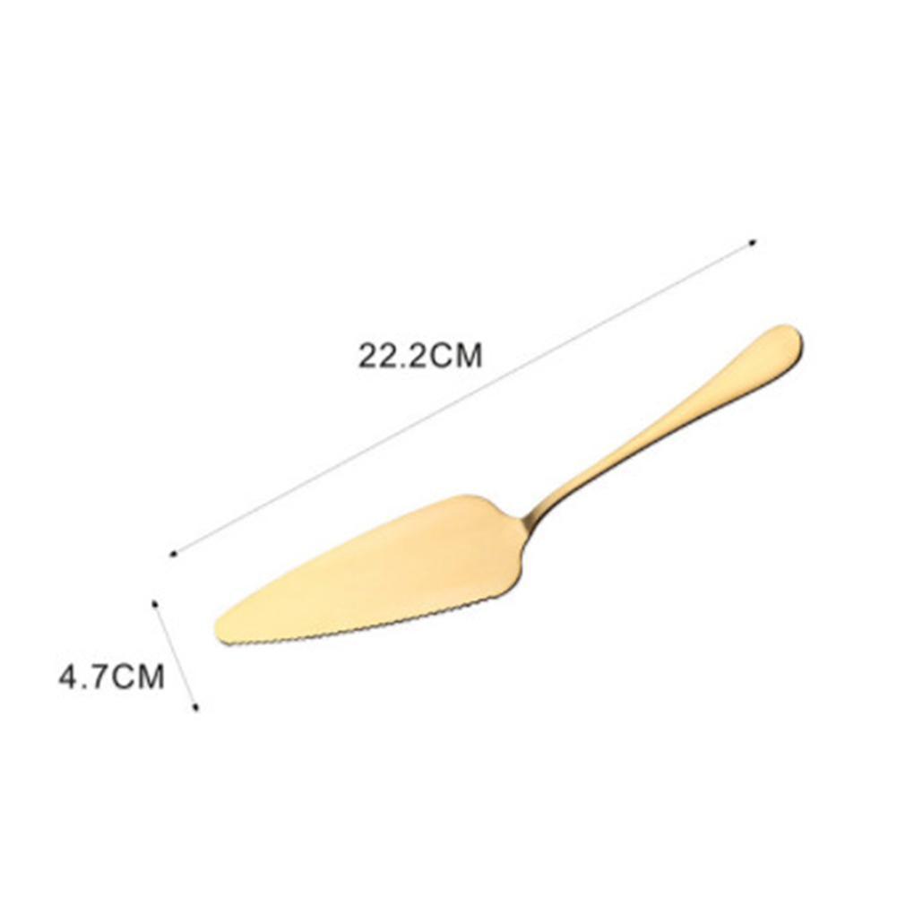 LanLan Colorful Stainless Steel Serrated Edge Cake Server Blade Cutter Pie Pizza Shovel Cake Spatula