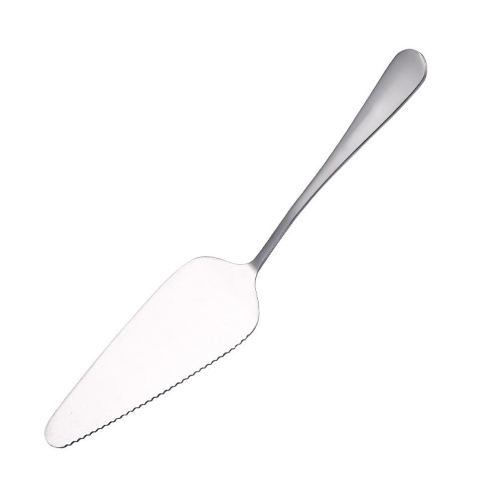 LanLan Colorful Stainless Steel Serrated Edge Cake Server Blade Cutter Pie Pizza Shovel Cake Spatula