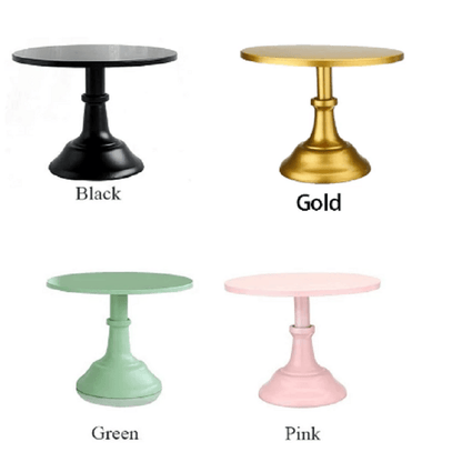 Metal Iron Cake Stand Round Pedestal Dessert Holder Cupcake Display Rack Bakeware for Birthday