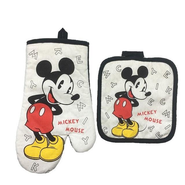 Mickey Mouse Microwave Glove Potholder Bakeware Blue and White 100% Cotton Oven Mitts and - BAKEWARE : NEW ZEALAND