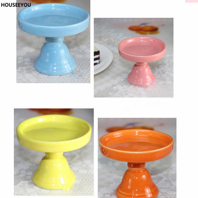 Mini Ceramic Cake Pan Dessert Plate Cupcake Stand Colorful Fruit Dishes Candy Plate Kitchen - BAKEWARE : NEW ZEALAND