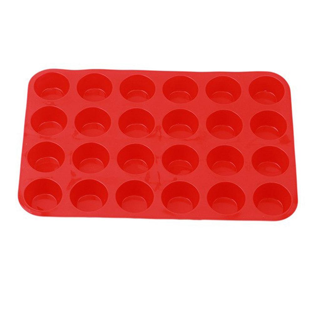 Mini Muffin Cup 12 or 24 Cavity Silicone Cake Molds Soap Cookies Cupcake Bakeware Pan Tray Mold Home - BAKEWARE : NEW ZEALAND