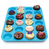 Mini Muffin Cup 12 or 24 Cavity Silicone Cake Molds Soap Cookies Cupcake Bakeware Pan Tray Mold Home - BAKEWARE : NEW ZEALAND