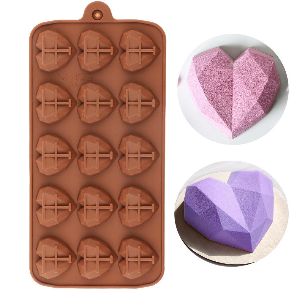 New Silicone Chocolate Mold 3D Shapes Mold Fun Baking Tools For Jelly Candy Numbers Fruit Cake Kitchen Gadgets DIY Homemade