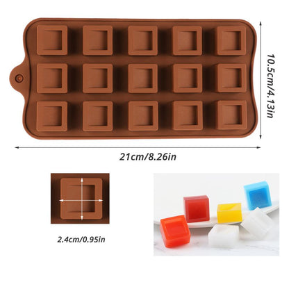 New Silicone Chocolate Mold 3D Shapes Mold Fun Baking Tools For Jelly Candy Numbers Fruit Cake Kitchen Gadgets DIY Homemade