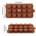 New Silicone Chocolate Mold 3D Shapes Mold Fun Baking Tools For Jelly Candy Numbers Fruit Cake Kitchen Gadgets DIY Homemade