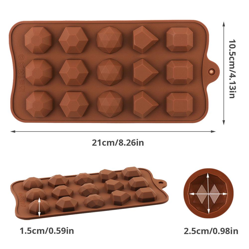 New Silicone Chocolate Mold 3D Shapes Mold Fun Baking Tools For Jelly Candy Numbers Fruit Cake Kitchen Gadgets DIY Homemade