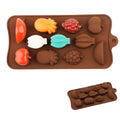 New Silicone Chocolate Mold 3D Shapes Mold Fun Baking Tools For Jelly Candy Numbers Fruit Cake Kitchen Gadgets DIY Homemade