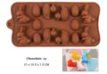 New Silicone Chocolate Mold 3D Shapes Mold Fun Baking Tools For Jelly Candy Numbers Fruit Cake Kitchen Gadgets DIY Homemade