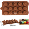 New Silicone Chocolate Mold 3D Shapes Mold Fun Baking Tools For Jelly Candy Numbers Fruit Cake Kitchen Gadgets DIY Homemade