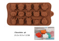 New Silicone Chocolate Mold 3D Shapes Mold Fun Baking Tools For Jelly Candy Numbers Fruit Cake Kitchen Gadgets DIY Homemade