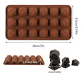 New Silicone Chocolate Mold 3D Shapes Mold Fun Baking Tools For Jelly Candy Numbers Fruit Cake Kitchen Gadgets DIY Homemade