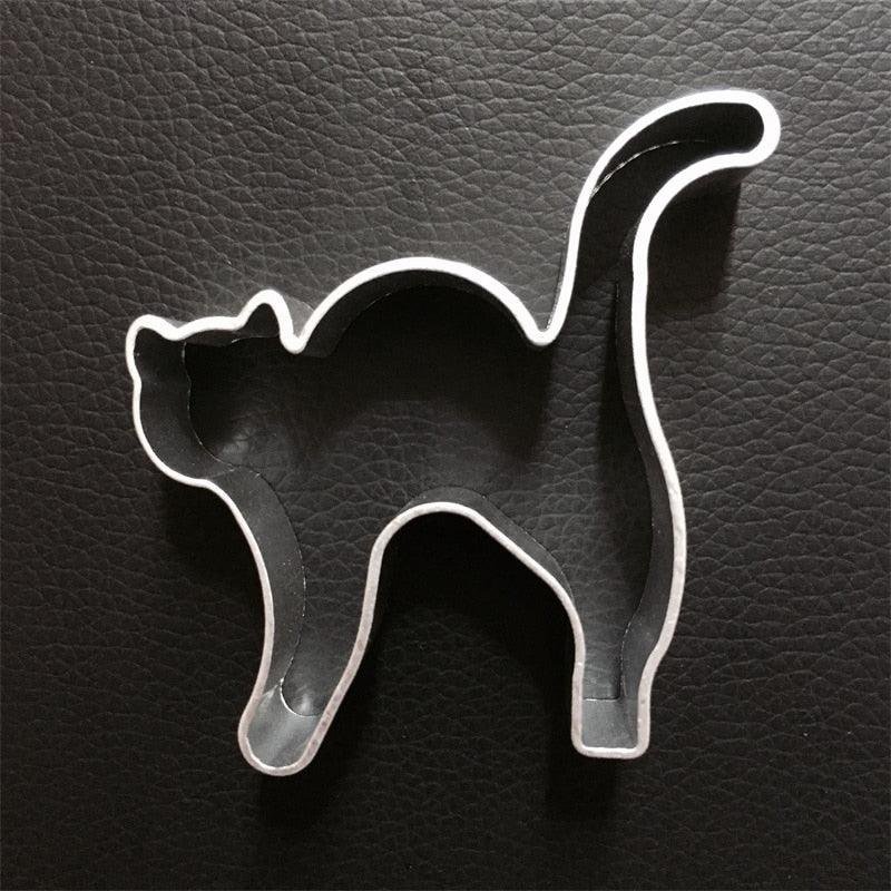 Aluminium alloy Halloween Cat shape cookie cutter Cake cutter cookies mold