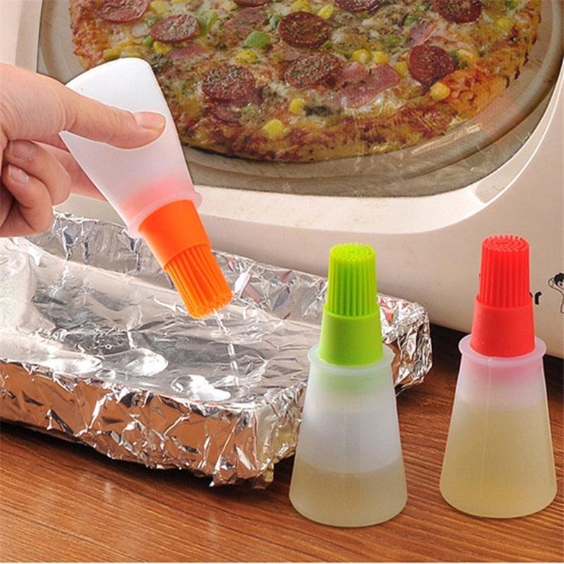 Oil Brush Safety Flapjack Barbecue Supplies Oil Brushes Silicone Baking Kitchen Oil - BAKEWARE : NEW ZEALAND