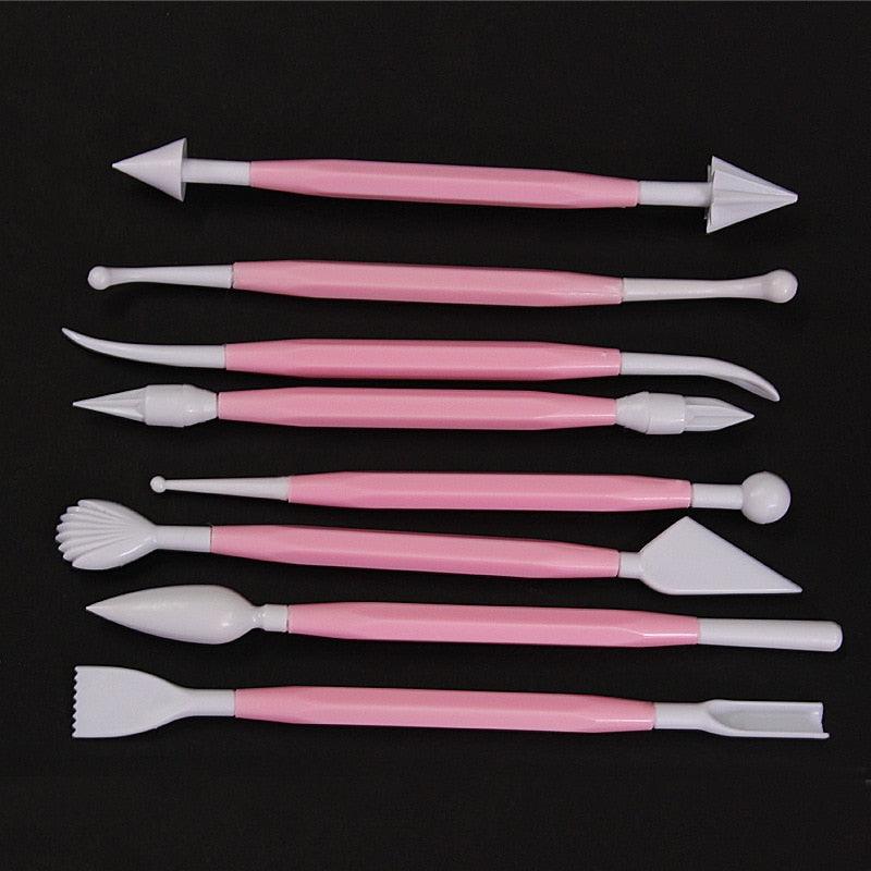 Pink Sugar Flower Carving Pen Fondant Cake Decoration Sugar Flower Sculpture Group Shaping - BAKEWARE : NEW ZEALAND