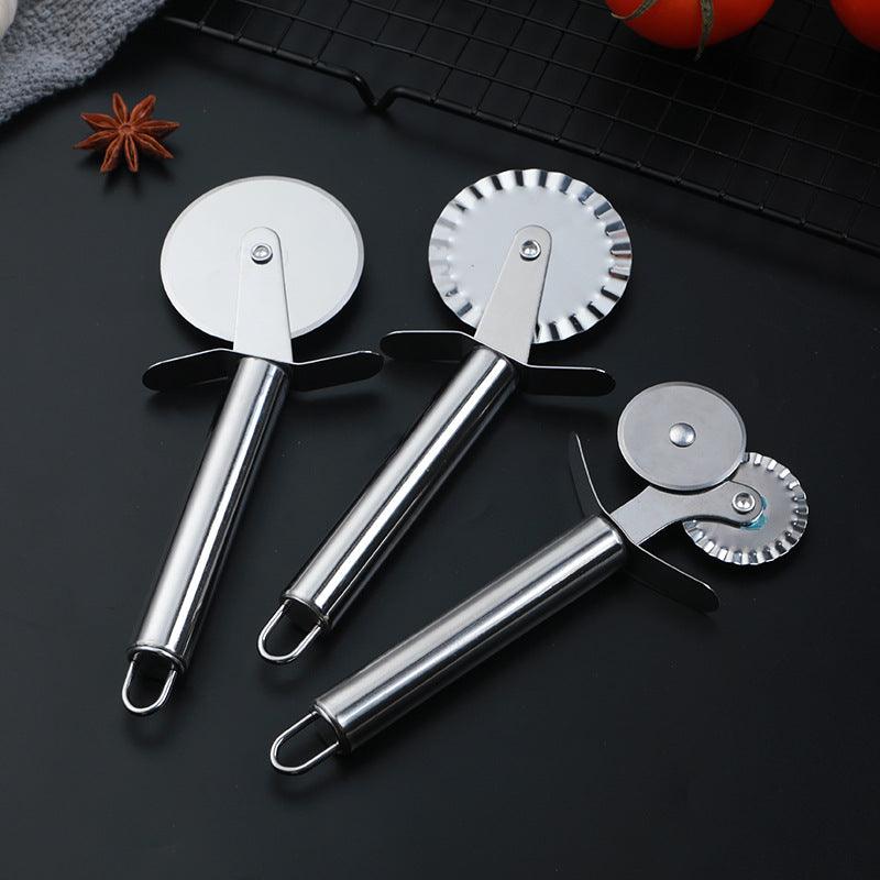 Pizza Roller Cutter Stainless Steel Single-wheel Pizza Cutter Pizza Cutter Hob Pizza Baking Tools