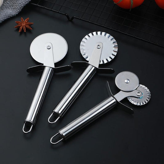 Pizza Roller Cutter Stainless Steel Single-wheel Pizza Cutter Pizza Cutter Hob Pizza Baking Tools