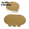 100pcs 8cm Round Mousse Cake Boards Gold Paper Cupcake Dessert Displays Tray Decorative Tools Kit