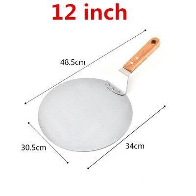 58 56 66 cm Aluminum Pizza Peel Shovel with Wooden Handle Cake Shovel Baking Tools Pizza Shovel