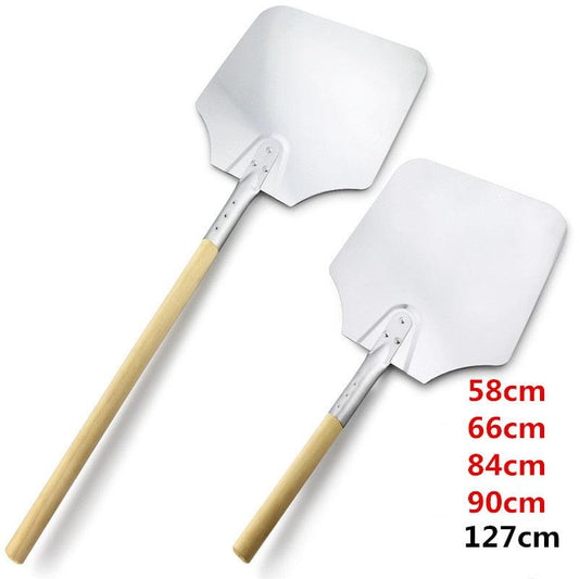 58 56 66 cm Aluminum Pizza Peel Shovel with Wooden Handle Cake Shovel Baking Tools Pizza Shovel