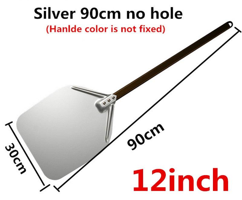 58 56 66 cm Aluminum Pizza Peel Shovel with Wooden Handle Cake Shovel Baking Tools Pizza Shovel