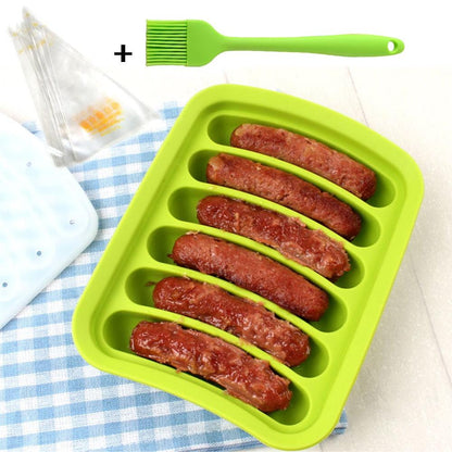 Silicone Cake Tool Hot Dog Sausage finger Orange Non Stick Eclair 6 Forms Silicone Baking Mold 10 - BAKEWARE : NEW ZEALAND