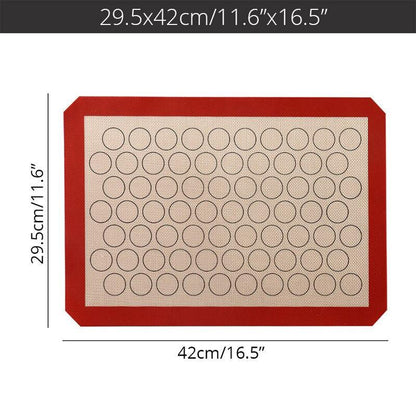 Silicone Macaron Baking Mat - for Bake Pans - Macaroon/Pastry/Cookie Making - Professional Grade - BAKEWARE : NEW ZEALAND