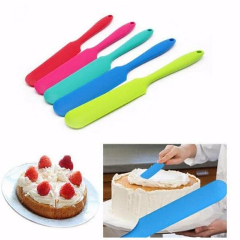 Silicone spatula cream Baking Cream Mixing Butter scraper Brush Cake Smoother Polisher Cake - BAKEWARE : NEW ZEALAND