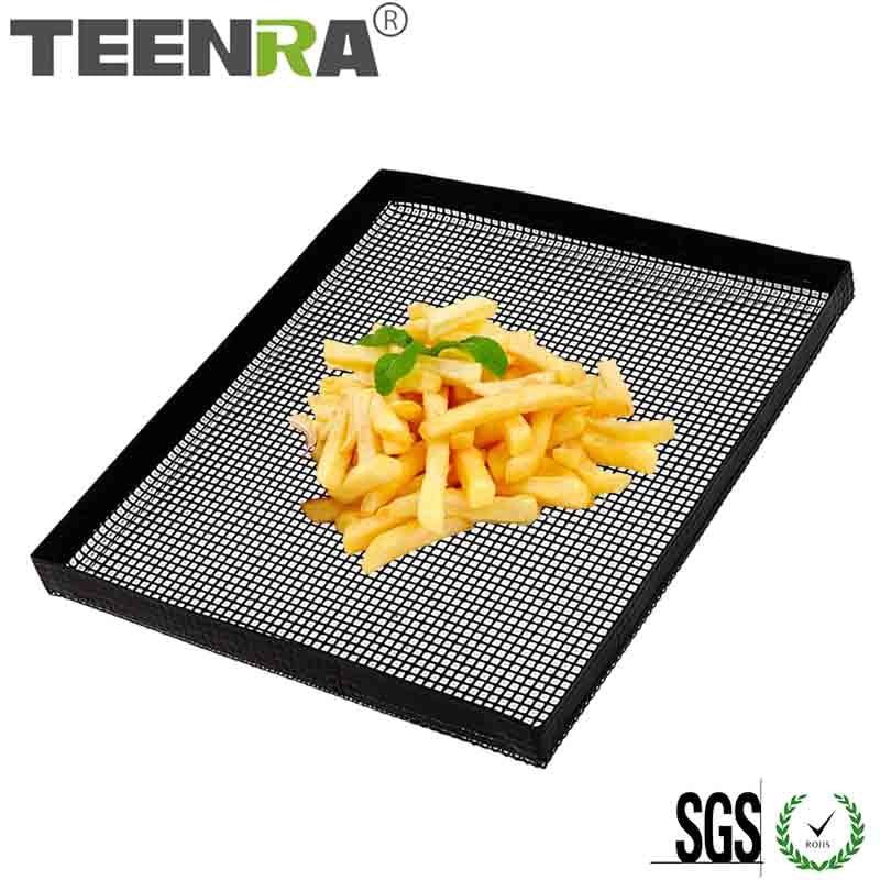 Non-stick Barbecue Mat 30*20cm Food Basket Roaster Rack Reusable BBQ Baking Cooking Tray Heat - BAKEWARE : NEW ZEALAND