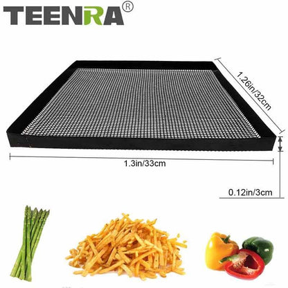 Non-stick Barbecue Mat 30*20cm Food Basket Roaster Rack Reusable BBQ Baking Cooking Tray Heat - BAKEWARE : NEW ZEALAND