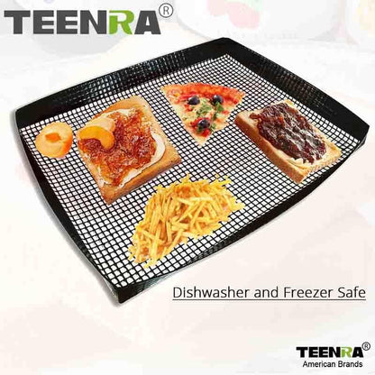 Non-stick Barbecue Mat 30*20cm Food Basket Roaster Rack Reusable BBQ Baking Cooking Tray Heat - BAKEWARE : NEW ZEALAND