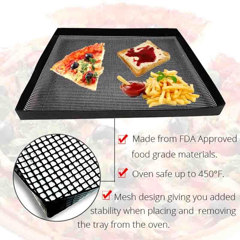 Non-stick Barbecue Mat 30*20cm Food Basket Roaster Rack Reusable BBQ Baking Cooking Tray Heat - BAKEWARE : NEW ZEALAND