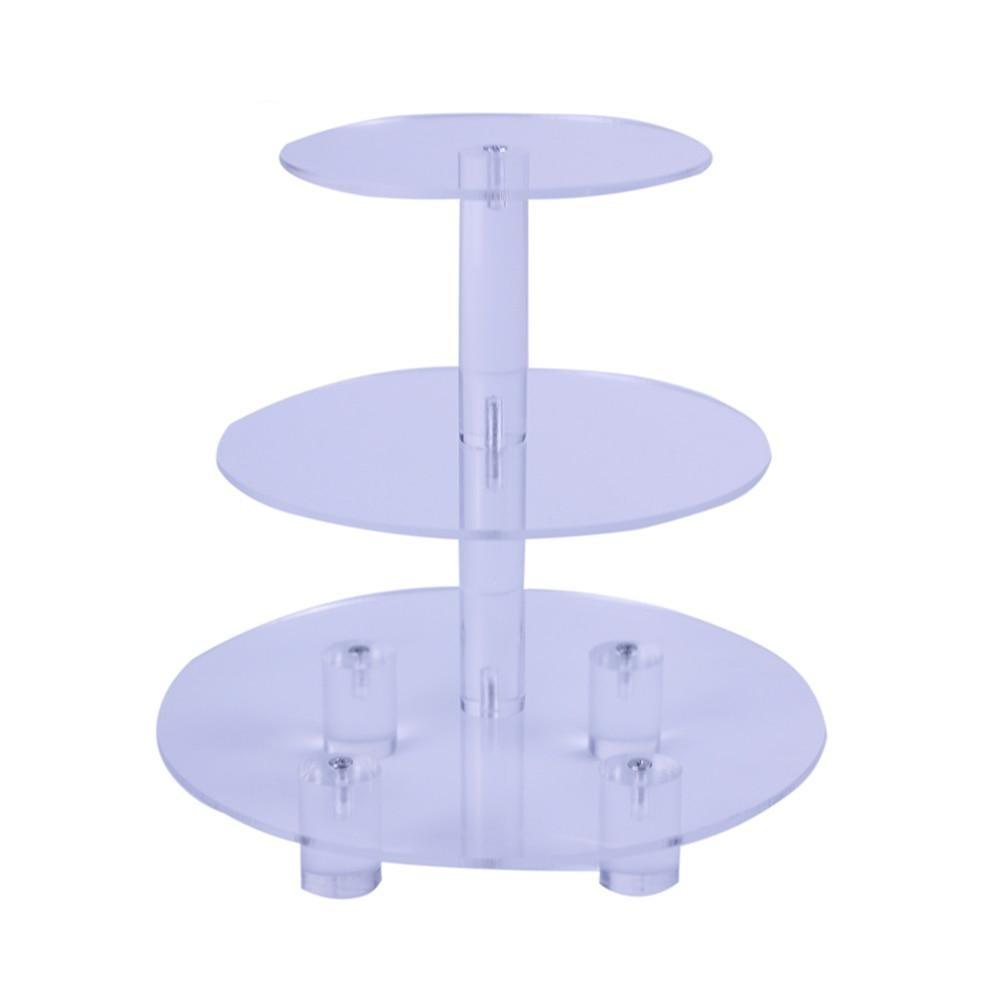 1 PC Transparent Round 3 Tier Acrylic Cupcake Display Stand /cake stand /acrylc cupcake - BAKEWARE : NEW ZEALAND