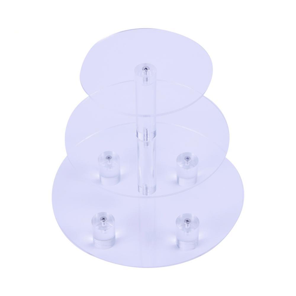 1 PC Transparent Round 3 Tier Acrylic Cupcake Display Stand /cake stand /acrylc cupcake - BAKEWARE : NEW ZEALAND