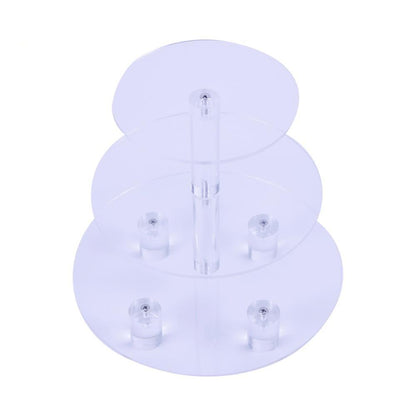 1 PC Transparent Round 3 Tier Acrylic Cupcake Display Stand /cake stand /acrylc cupcake - BAKEWARE : NEW ZEALAND