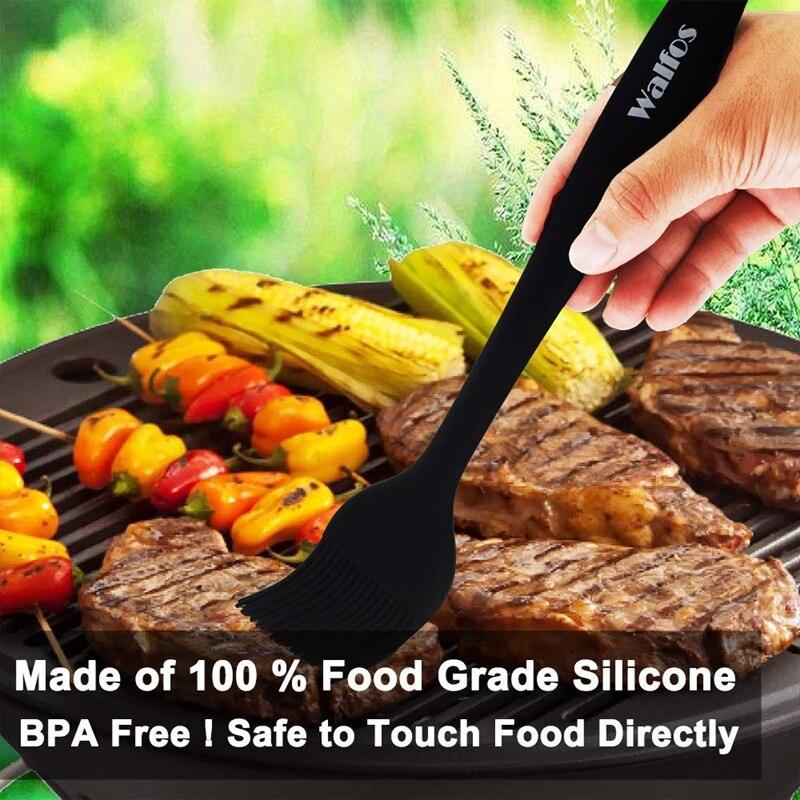 WALFOS 2 pieces/set food grade Silicone oil brush for grill BBQ Barbecue Cooking Pastry Brushes - BAKEWARE : NEW ZEALAND