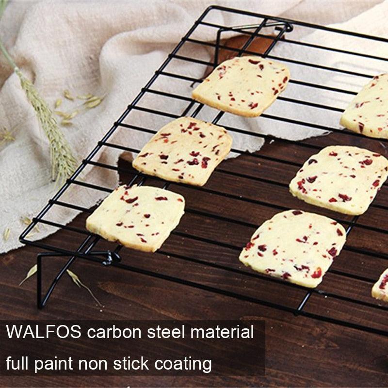 WALFOS 3 layers stackable cooling rack metal cake cookie biscuits bread cooling rack net mat - BAKEWARE : NEW ZEALAND