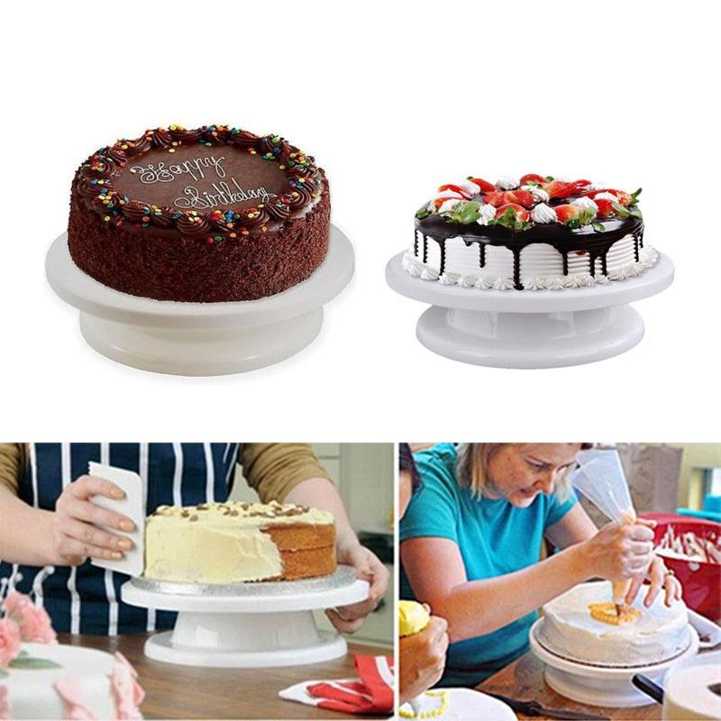 WALFOS Cake Decorating Tools Cake Stand Turntables Decorating Stand Platform Cupcake Stand Cake