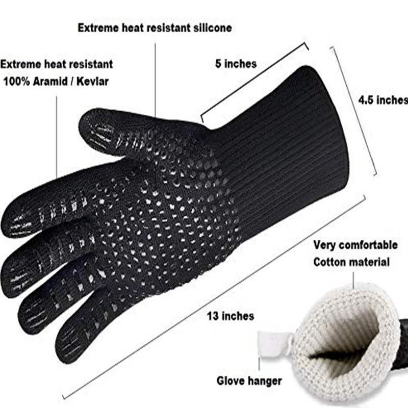 WALFOS Heat Resistant BBQ grill Gloves Insulated Durable Fireproof For Cooking Baking - BAKEWARE : NEW ZEALAND