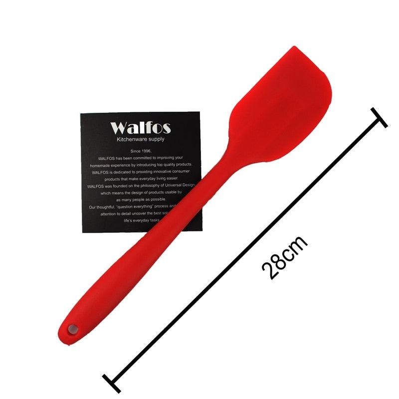 WALFOS Food grade Non Stick butter cooking silicone spatula set cookie pastry scraper cake baking - BAKEWARE : NEW ZEALAND