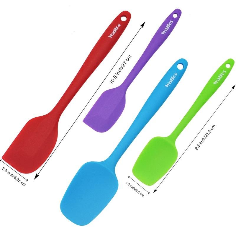 WALFOS Food grade Non Stick butter cooking silicone spatula set cookie pastry scraper cake baking - BAKEWARE : NEW ZEALAND