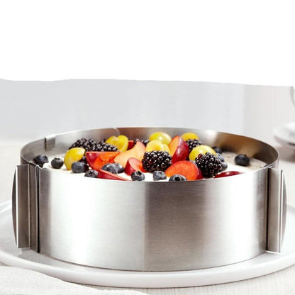 WALFOS food grade Stainless Steel Adjustable cake pan Retractable Circle Mousse Ring Mould Baking - BAKEWARE : NEW ZEALAND