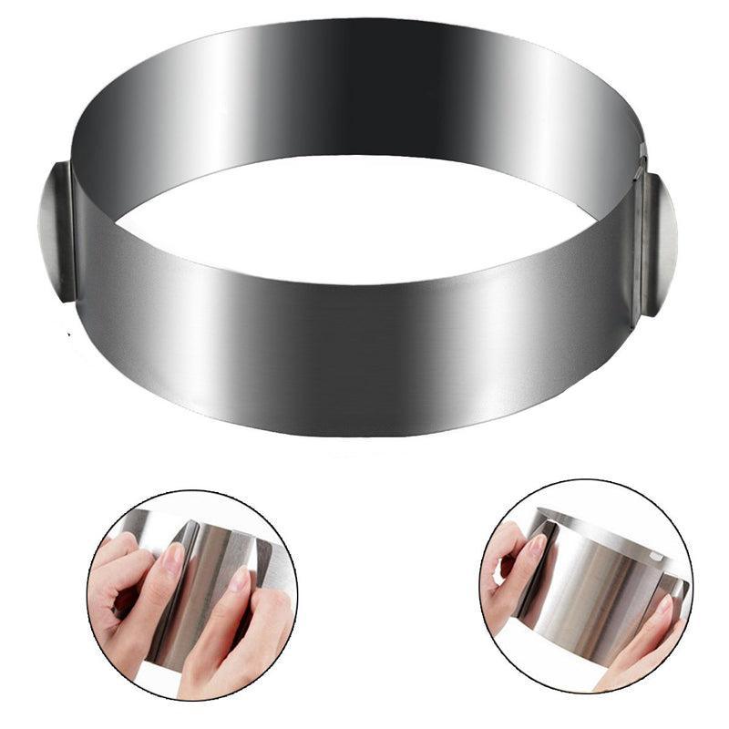 WALFOS food grade Stainless Steel Adjustable cake pan Retractable Circle Mousse Ring Mould Baking - BAKEWARE : NEW ZEALAND