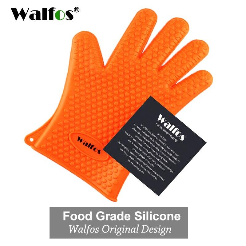 Silicone Oven Kitchen Glove Heat Resistant Thick Cooking BBQ Grill Glove Oven Mitts