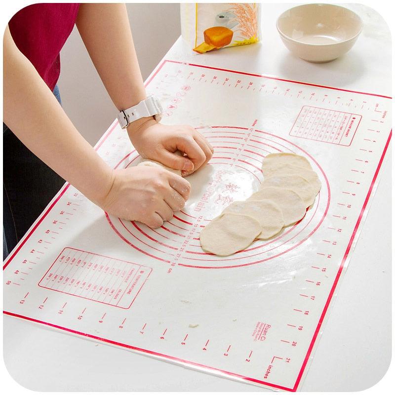 Platinum silicone mat dough chopping board with scale large non-slip silicone mat kitchen - BAKEWARE : NEW ZEALAND