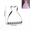 Wedding Dress Metal Cookie Cutters couple Fondant Cake Decor princess Cupcake Chocolate Biscuit